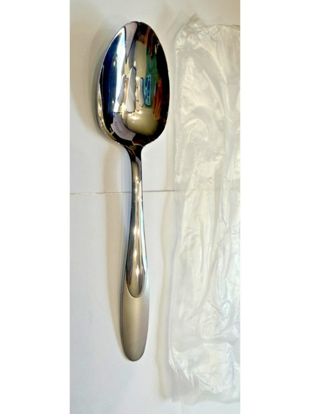 Oneida Stainless PARAMOUNT Slotted Serving Spoon NOS USA